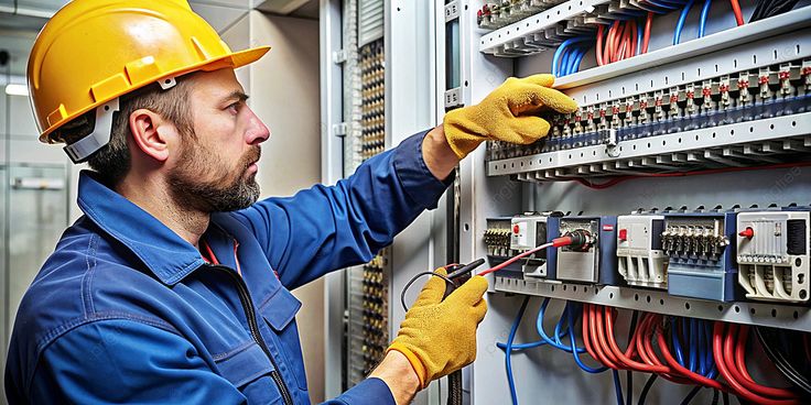 Electrician Working On Electrical Panels In A Factory Background, Electrical Safety, Industrial Electrician, Electrician Work Background Image And Wallpaper for Free Download Electrician Working On Electrical Panels In A Factory Background, Electrical Safety, Industrial Electrician, Electrician Work Background Image And Wallpaper for Free Download